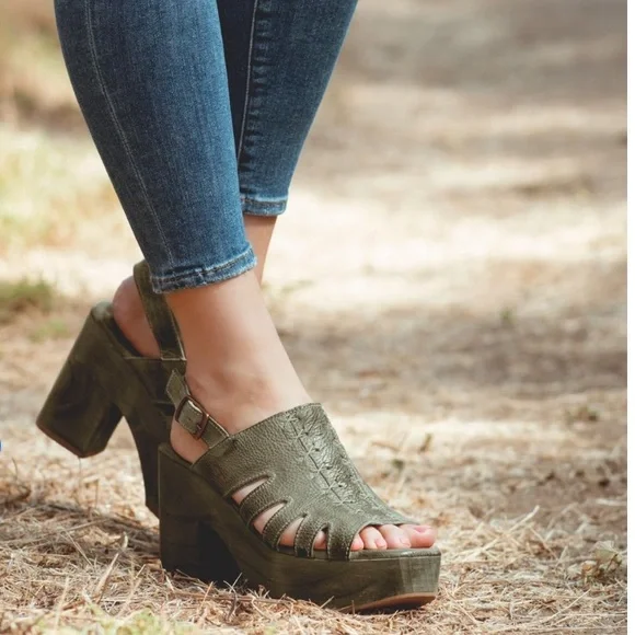 Bed Stü FONTELLA platform leather sandals, NWOB, size 6.5. - Picture 2 of 6